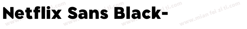 Netflix Sans Black字体转换
